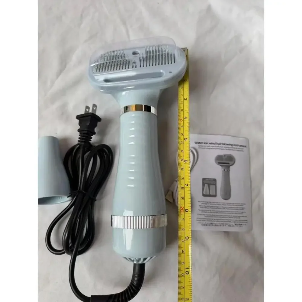 4-in-1 Pet Grooming Dryer Brush Water Ion Dog Cat Hair Dryer Comb Kit